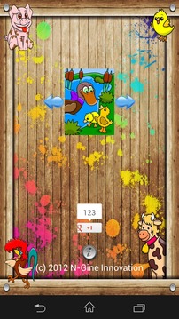 Coloring Board HD Farm Animals游戏截图5