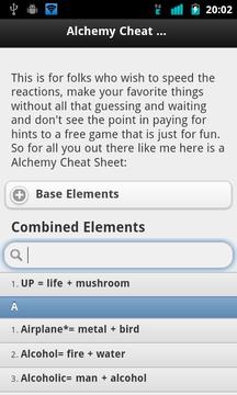 Alchemy Cheat Sheet 2游戏截图1