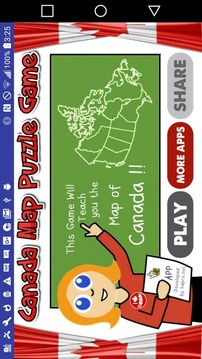 Canada Map Puzzle Game Free游戏截图4