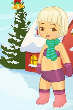 X-Mas Snow Kid Dress Up游戏截图1