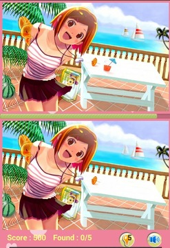 Girl Anime Find The Difference游戏截图4