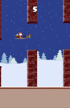 Flappy Santa.游戏截图3