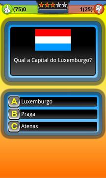 Jogo Trivia Quiz Capitais游戏截图2