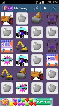 Memory Game- Tractors & Trucks游戏截图2