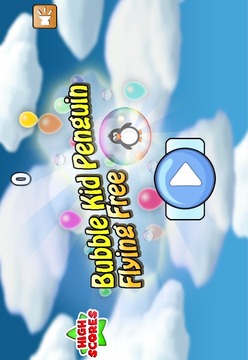 Bubble Kid Penguin Flying Free游戏截图1