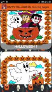 Happy Halloween Coloring Book游戏截图2