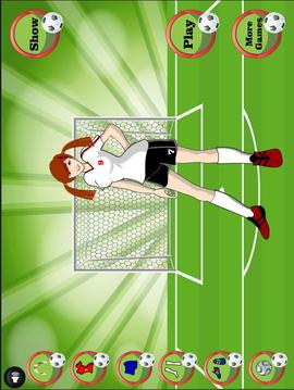 Girl Footballer Dressup游戏截图2