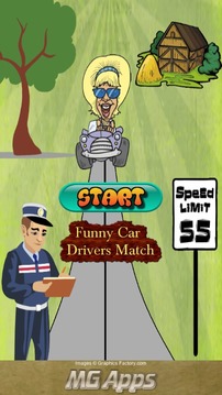Funny Car Drivers Match游戏截图1