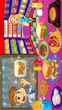Cheese Sandwich making & fries cooking games游戏截图3