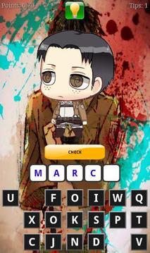 Quiz Game of Attack on Titans游戏截图3