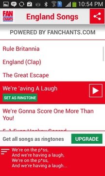 England World Cup Ringtones游戏截图4