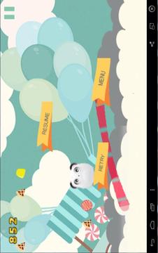 Cute Panda Flying Game Free游戏截图3