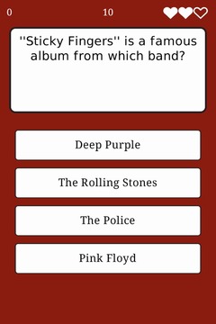 ROCK QUIZ - SONGS AND ARTISTS游戏截图3