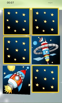 Astronaut Boy Memory Puzzle游戏截图2
