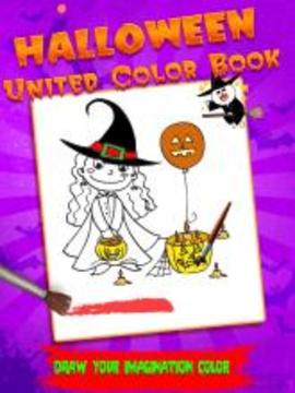 Halloween United Color Book:Coloring Book Game游戏截图3