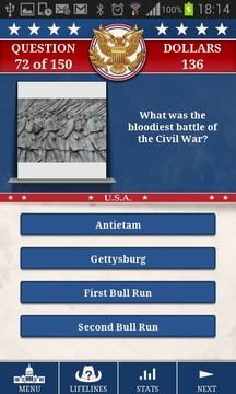 Genius US History Quiz Lite游戏截图4