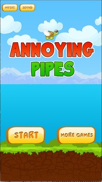 Annoying Pipes - Flying Turtle游戏截图1