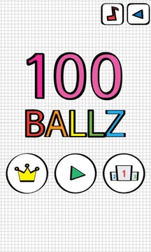 100 Ballz(Doodle)游戏截图1