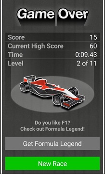 Formula Scroller - Tap GP Cars游戏截图3