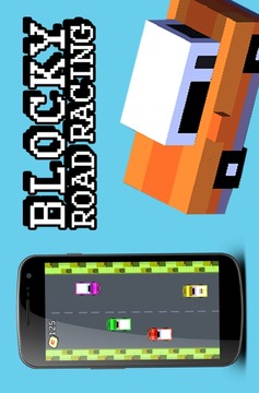 Mine Blocky Road Racing游戏截图3