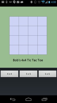 4x4 5x5 6x6 Tic Tac Toe游戏截图1