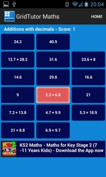 Eleven Plus/KS2 Maths Game游戏截图4