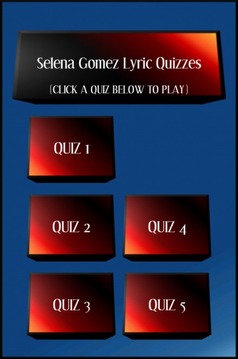Selena Gomez Lyric Quiz游戏截图1