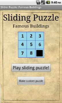 Sliding Puzzle: Buildings游戏截图1