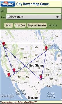 City Rover Map Game游戏截图3