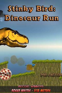 Stinky Bird Dinosaur Run游戏截图1