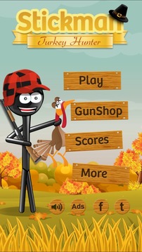 Stickman Turkey Hunter Free游戏截图1