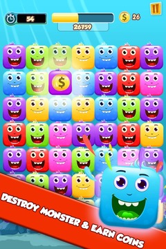 Monster Rush: match - 3游戏截图2