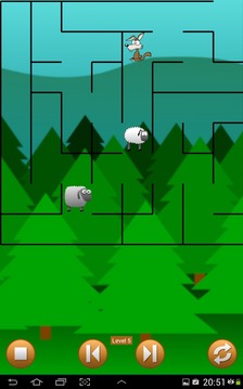 Lamb and Wolf Maze Puzzle游戏截图4