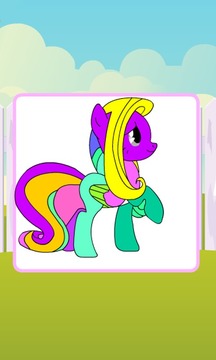 Coloring Graceful Pony游戏截图2