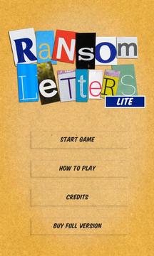 Ransom Letters Lite游戏截图1