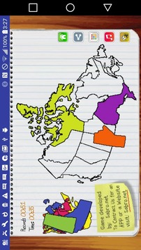 Canada Map Puzzle Game Free游戏截图2