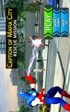 Flying Captain Superhero Rescue Mission游戏截图4