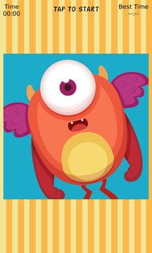 Cute Monster Sliding Puzzle游戏截图3