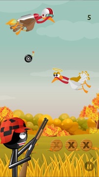 Stickman Turkey Hunter Free游戏截图3