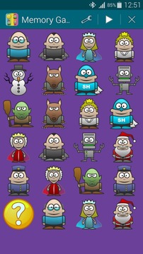 Characters, Memory Game(Pairs)游戏截图5