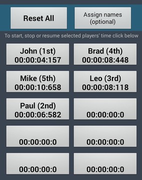 Multiple timer for sports游戏截图4