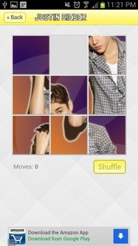 贾斯汀·比伯拼图游戏截图3