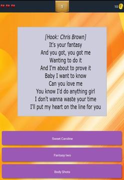 Guess Lyrics: Chris Brown游戏截图2