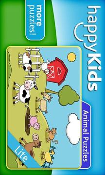 happyKids Animal PUZZLES-LITE游戏截图1