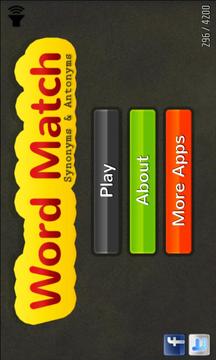 Word Match: Synonym & Antonym游戏截图1