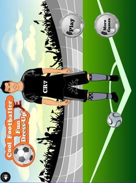 Cool Footballer Fun Dressup游戏截图1