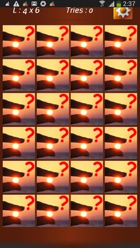 Sunset Memory Game Free游戏截图2