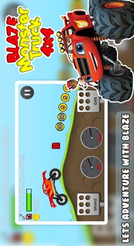 Blaze Monster Truck 4X4 Climb Race游戏截图1