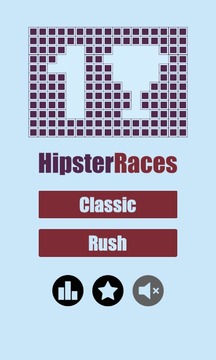 Hipster Races - Brick Game游戏截图1