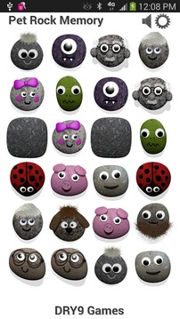 Pet Rock Memory Concentration游戏截图3